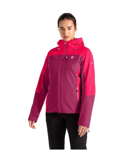 Veste imperméable mountain series femme pourpre / rose néon Dare 2B