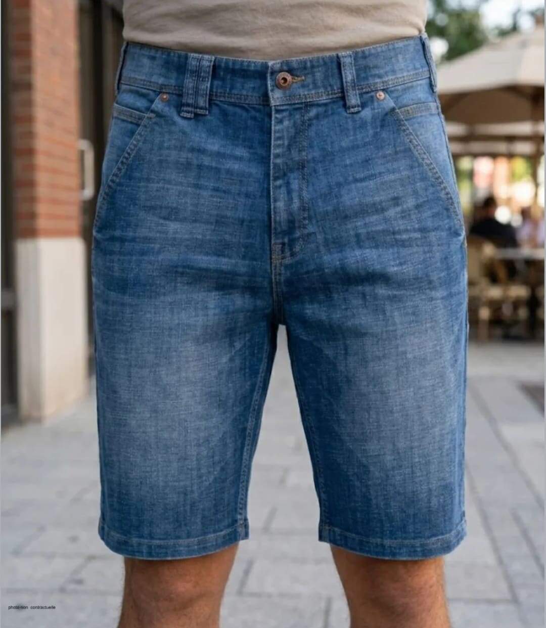 Bermuda en jean CHALLENGER IBIS2 : le short en denim stretch au confort inégalé-1