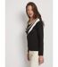 Pull court jacquard strassé col rond-3