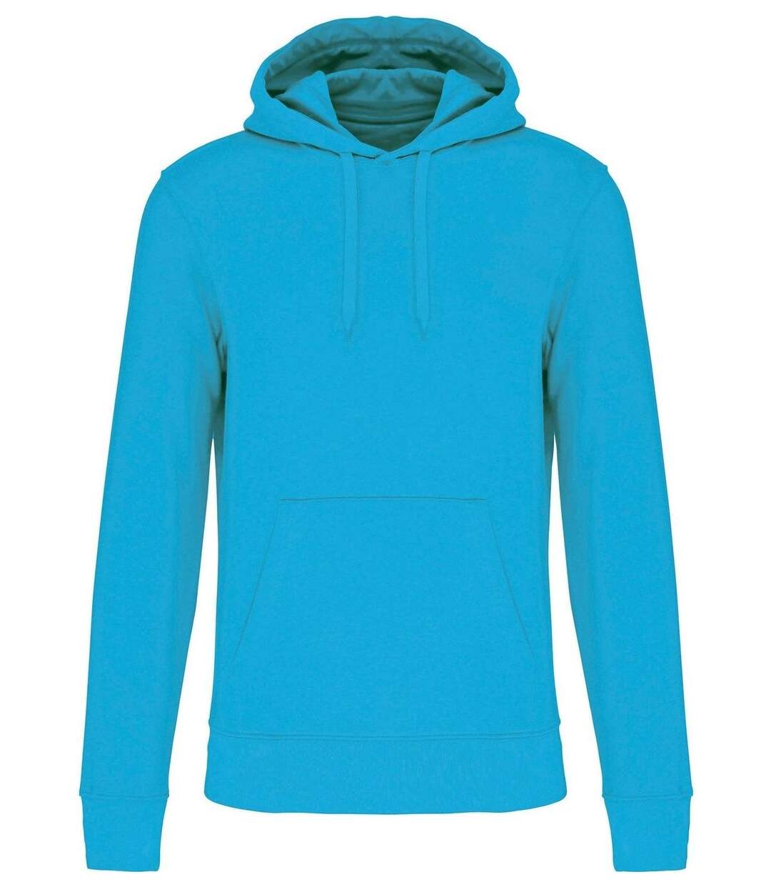 Sweat à capuche écoresponsable - Homme - K4027 - bleu turquoise