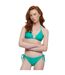 Womens/ladies Triangle Recycled Bikini Fern Green Urban Classics-3