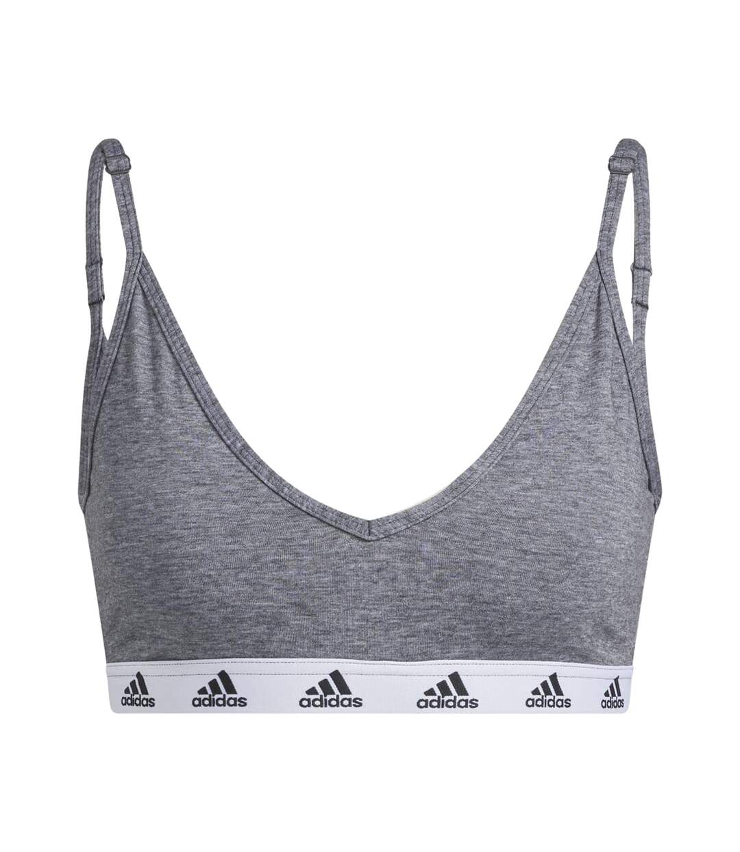Brassière de sport purebare femme gris / noir Adidas-1
