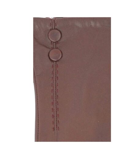 Womens/ladies Hattie Leather Winter Gloves Brown Eastern Counties Leather