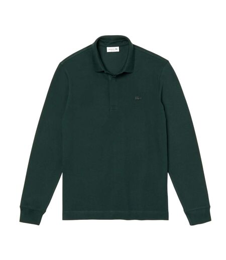 Unisex Adult Smart Paris Cotton Stretch Long-sleeved Polo Shirt Green Lacoste