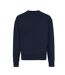 Unisex adult kruger recycled cotton crew neck relaxed fit sweatshirt navy Iqoniq-1
