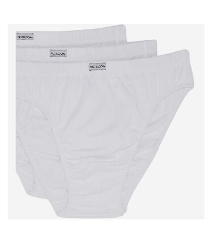 Fruit of the Loom Mens Classic White Briefs, 3 Pack, Extended Sizes, 3XL,  White at  Men's Clothing store