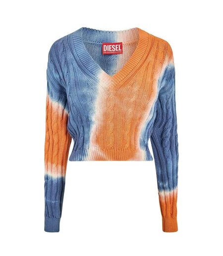 Sweat Court Motif/style Tie-dye Janel Femme Orange Bleu Diesel