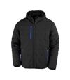 Result Genuine Recycled Mens Compass Padded Jacket (Black/Royal Blue)