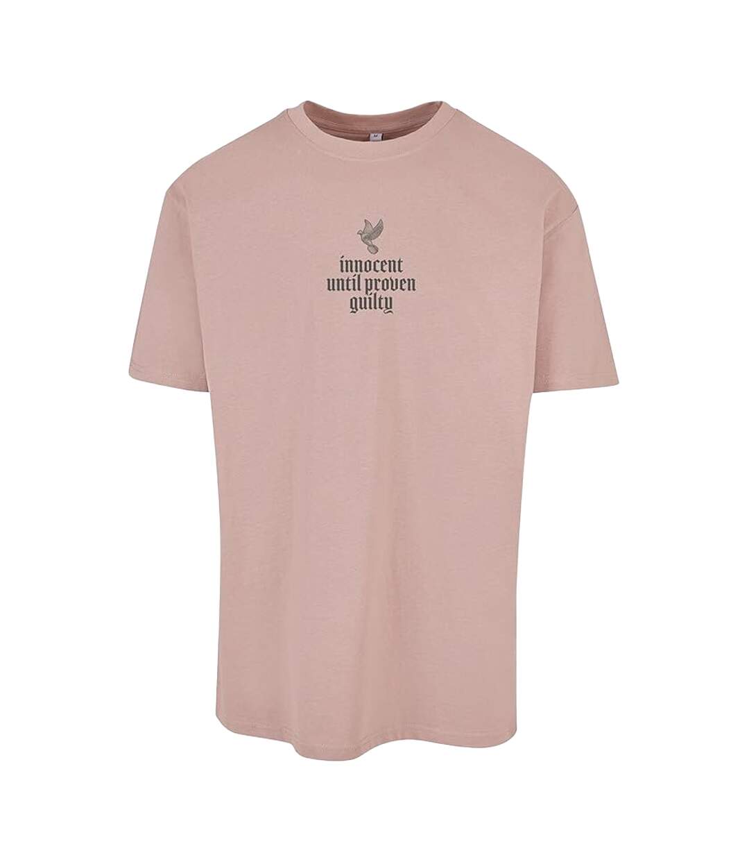 Mens Justice Oversized T-shirt Rose Du Crépuscule Mister Tee-2
