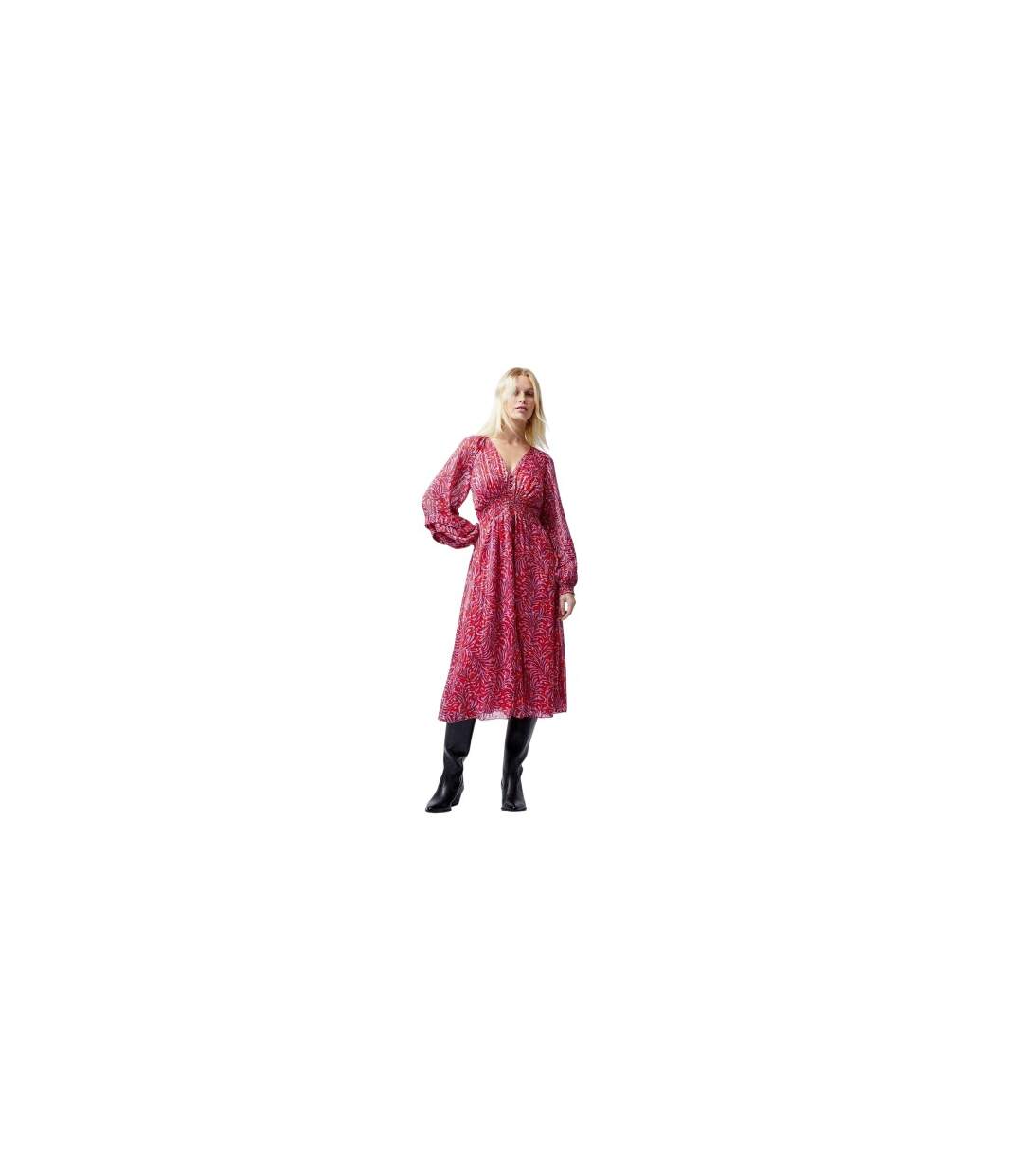 Robe Mi-longue Femme Rouge Écarlate French Connection-1