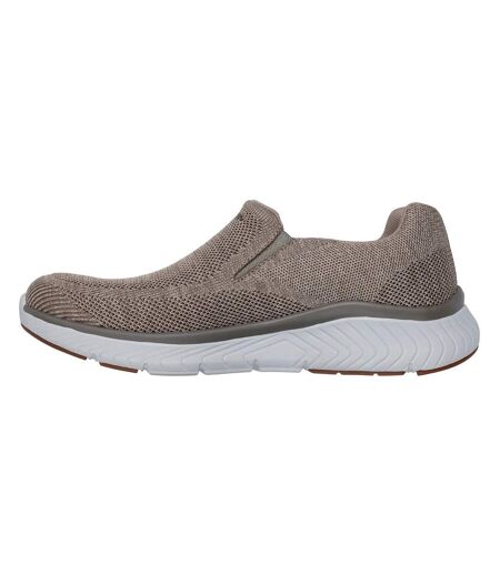 Mens Arch Fit Crosser Locke Trainers Taupe Skechers