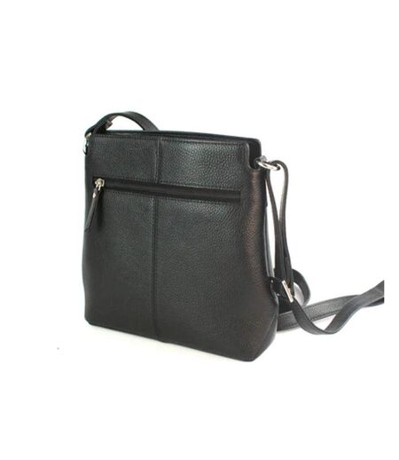 Eastern Counties Leather Womens/Ladies Opal Leather Purse (Black/Dark Grey) (One Size) - UTEL418