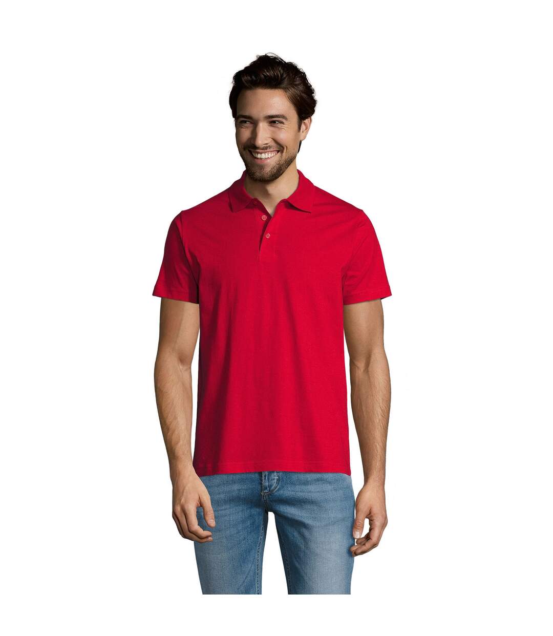 Polo Prescott Homme Rouge SOLS-2