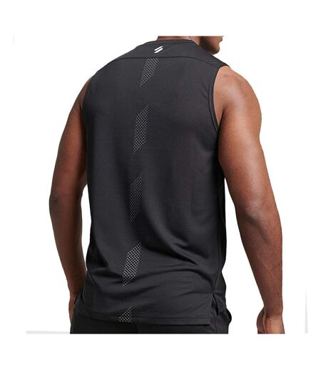 Débardeur Noir Homme Superdry Active Vest - M