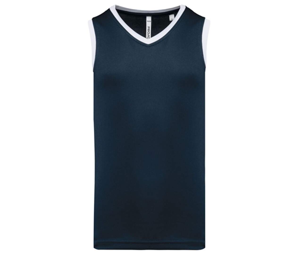 Maillot de basket - Homme - PA4050 - bleu marine et blanc-1