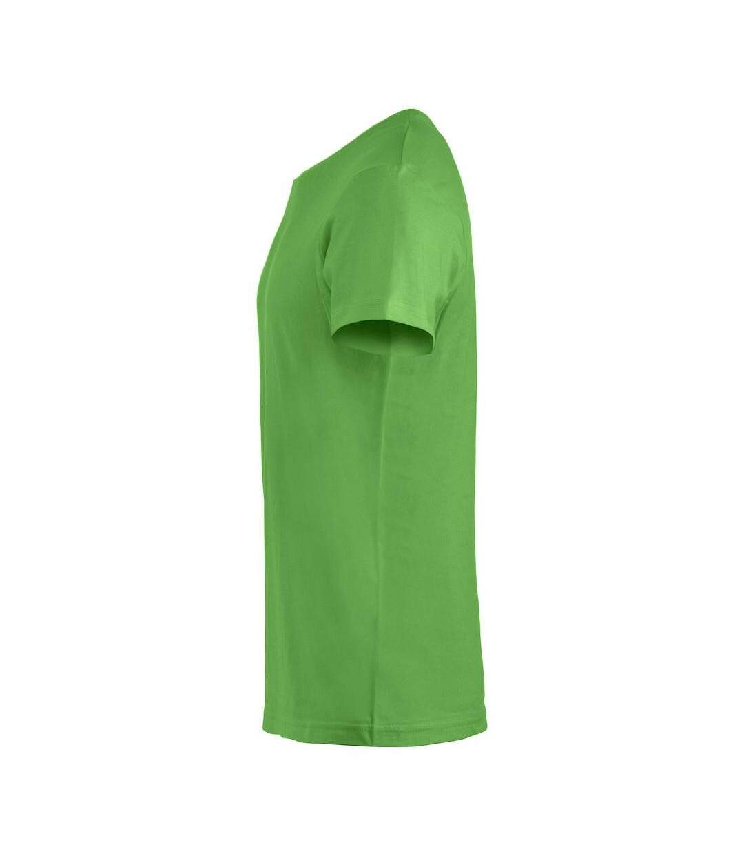 T-shirt Basic Homme Vert Pomme Clique-4