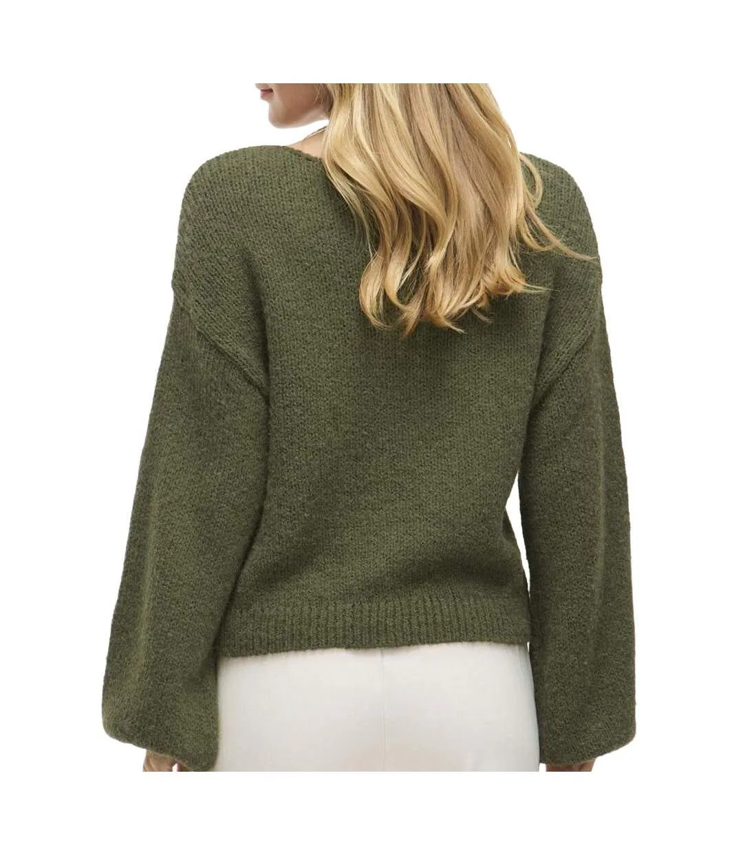 Pull en maille rose femme vila choca-2