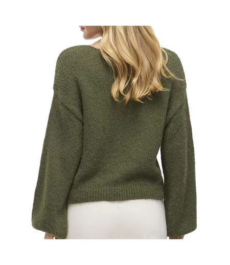 Pull en maille rose femme vila choca