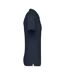 Mens pique polo shirt navy Native Spirit-3