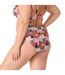 Culotte de bain taille haute marron Comédienne-3