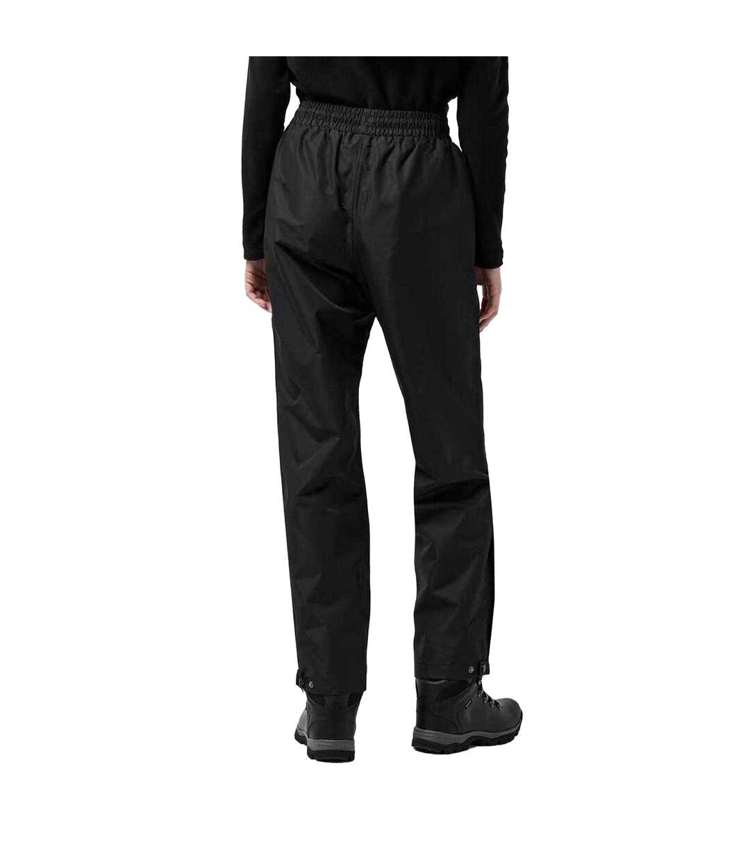 Womens/ladies Horizon Plain Waterproof Trousers Black Gelert-3