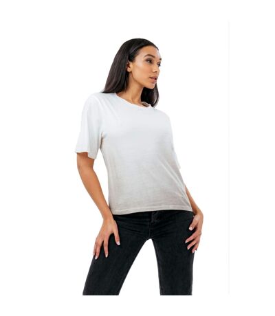 Hype - T-shirt - Femme (Blanc / Vert sombre) - UTHY6654