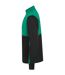 Mens quarter zip track top black/emerald Finden & Hales-3