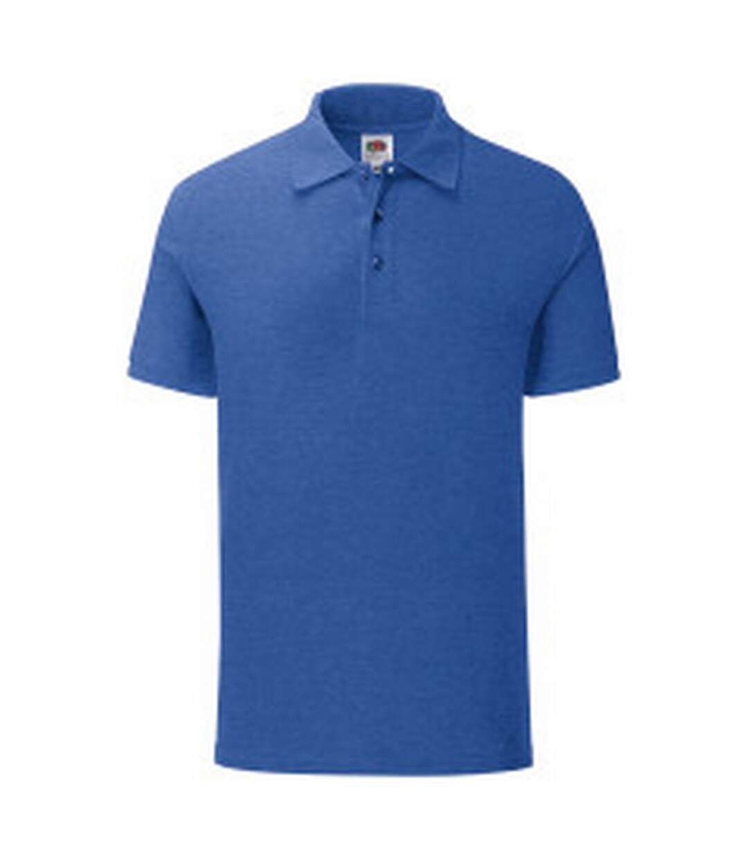 Polo iconic homme bleu roi chiné Fruit of the Loom