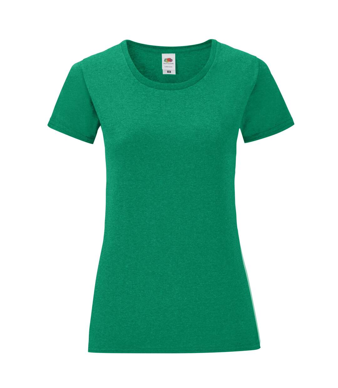 T-shirt iconic femme vert Fruit of the Loom-1