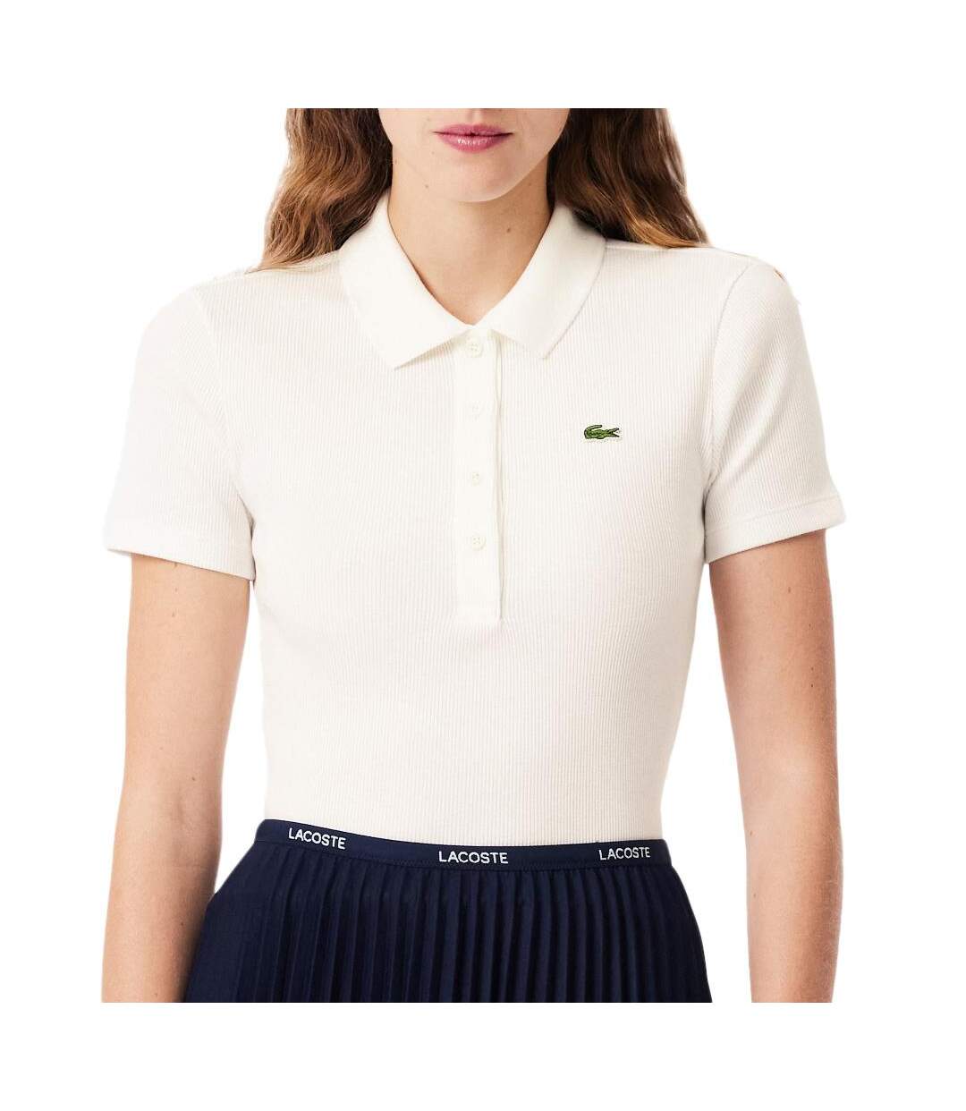 Polo blanc femme lacoste df5377-1