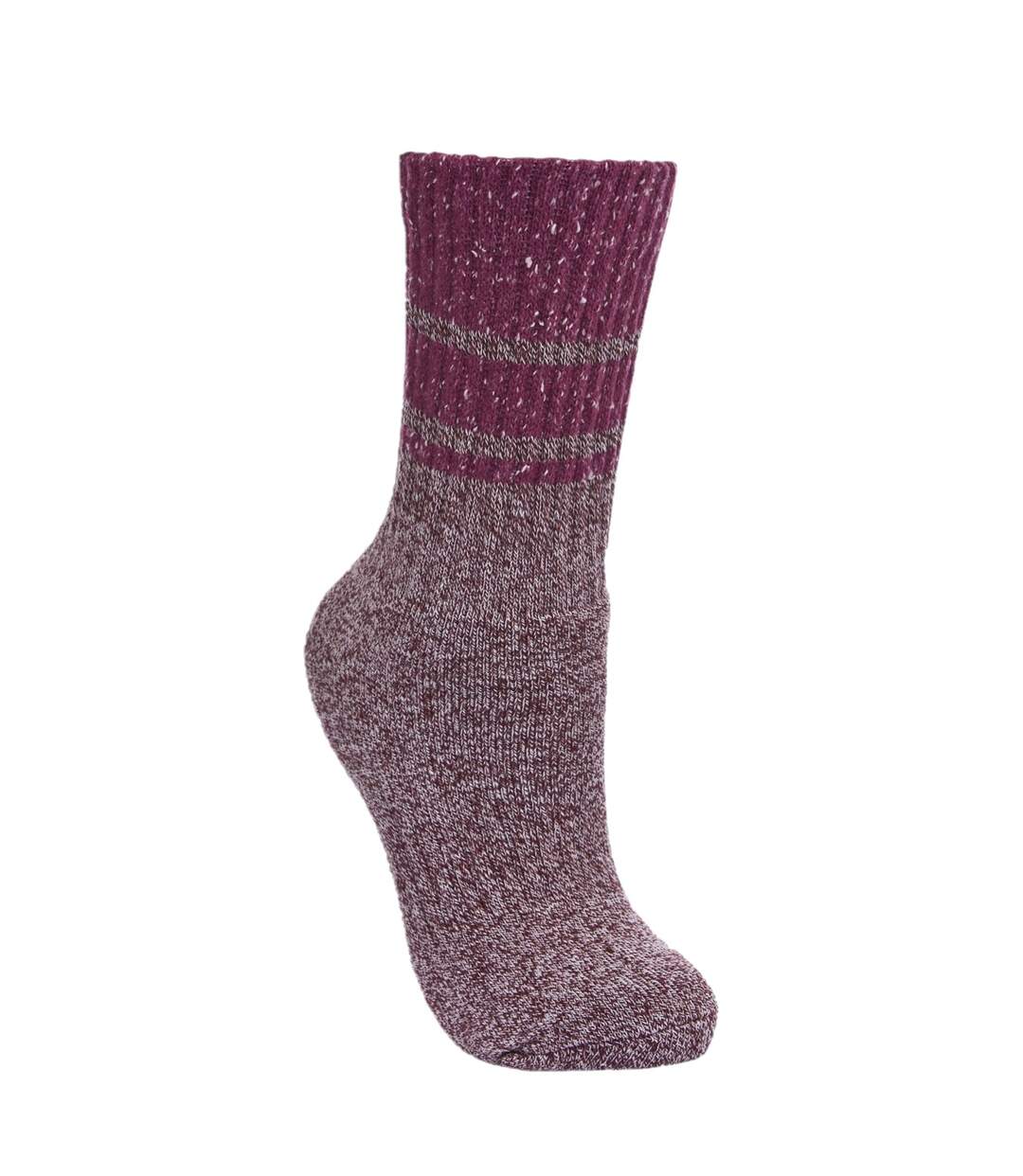 Hadley chaussettes de marche 2 paires femme bordeaux / beige Trespass