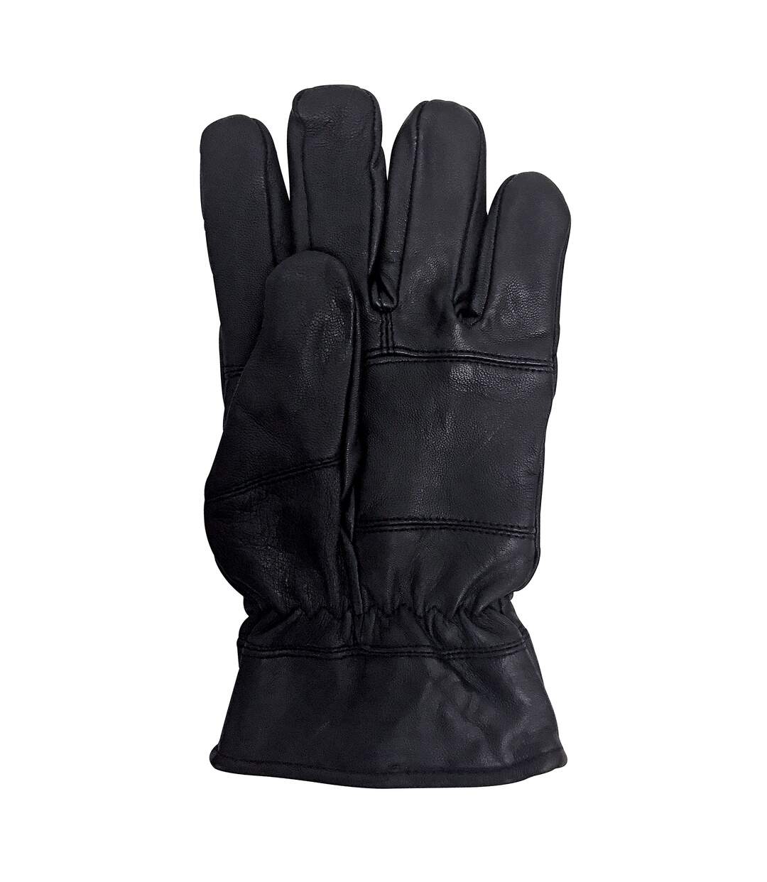 thumbnail image 2 of Men's 3M Thinsulate Leather Gloves – Black, Thermal, Elegant Winter Wear 2 of 5