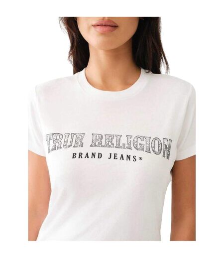 T-shirt Motif/style Logo Femme Blanc True Religion