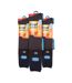 Men's Thermal Striped Ski Socks | High Quality Heat Holders Extra Long Socks-2