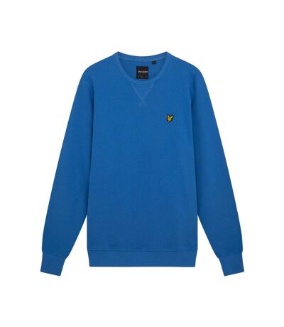 Mens crew neck long-sleeved sweatshirt spring blue Lyle & Scott