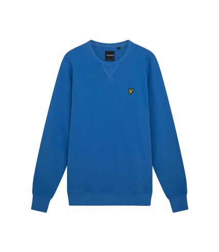 Mens crew neck long-sleeved sweatshirt spring blue Lyle & Scott