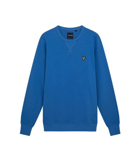 Mens crew neck long-sleeved sweatshirt spring blue Lyle & Scott