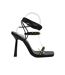 Womens/ladies Gladiator Sandals Black Retro-1