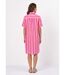 Robe chemise courte à rayures vives-2