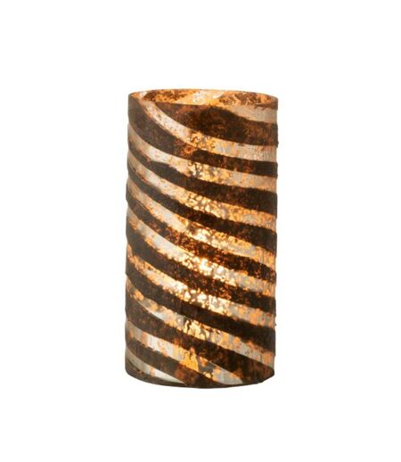 Vase Design en Verre Lignes 26cm Argent