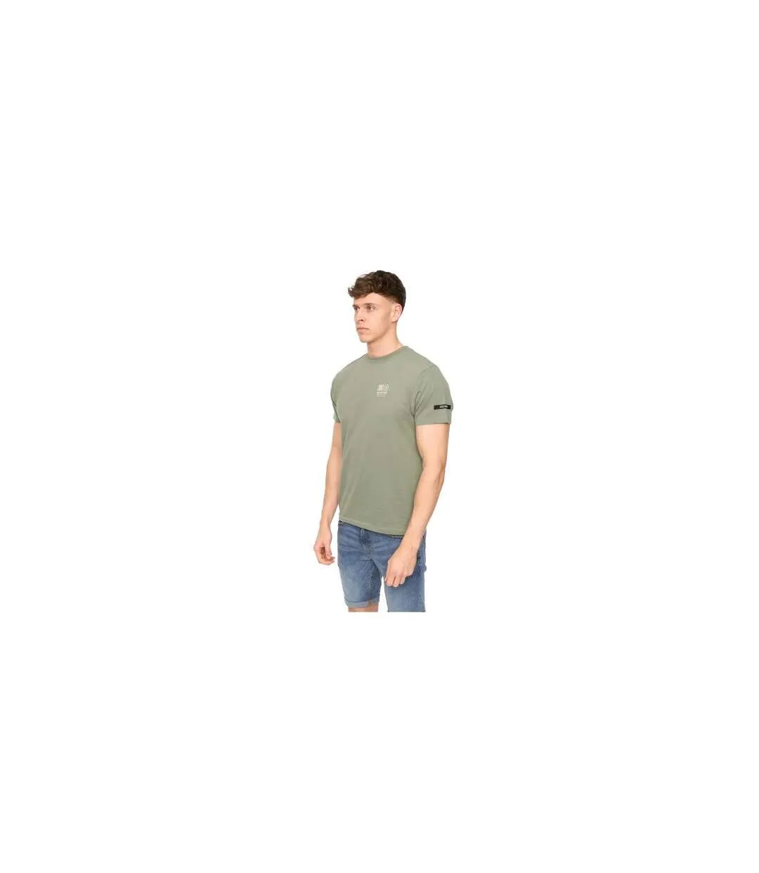 Mens Lynnfold Cotton Everyday T-shirt Olive Duck And Cover-1