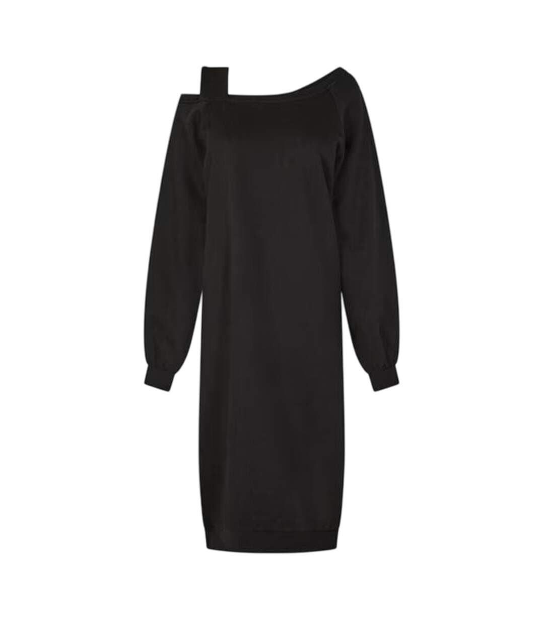 Robe Sweat Épaules Dénudées Gina Femme Noir Vero Moda-1