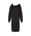 Robe Sweat Épaules Dénudées Gina Femme Noir Vero Moda-1