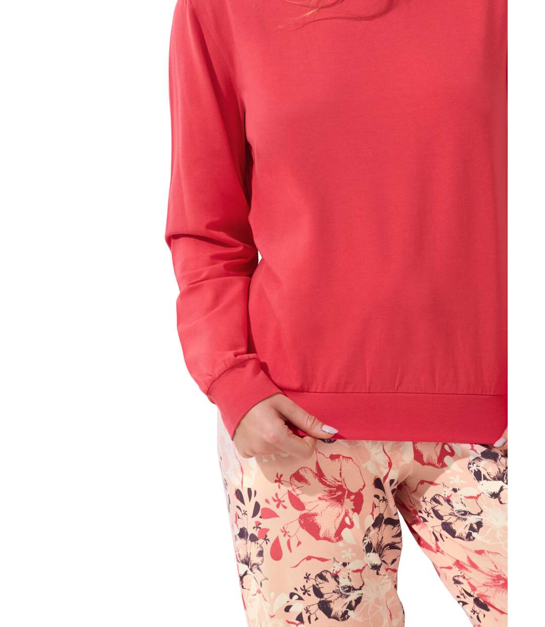 Pyjama pantalon resserré top manches longues Ocean Lisca-3