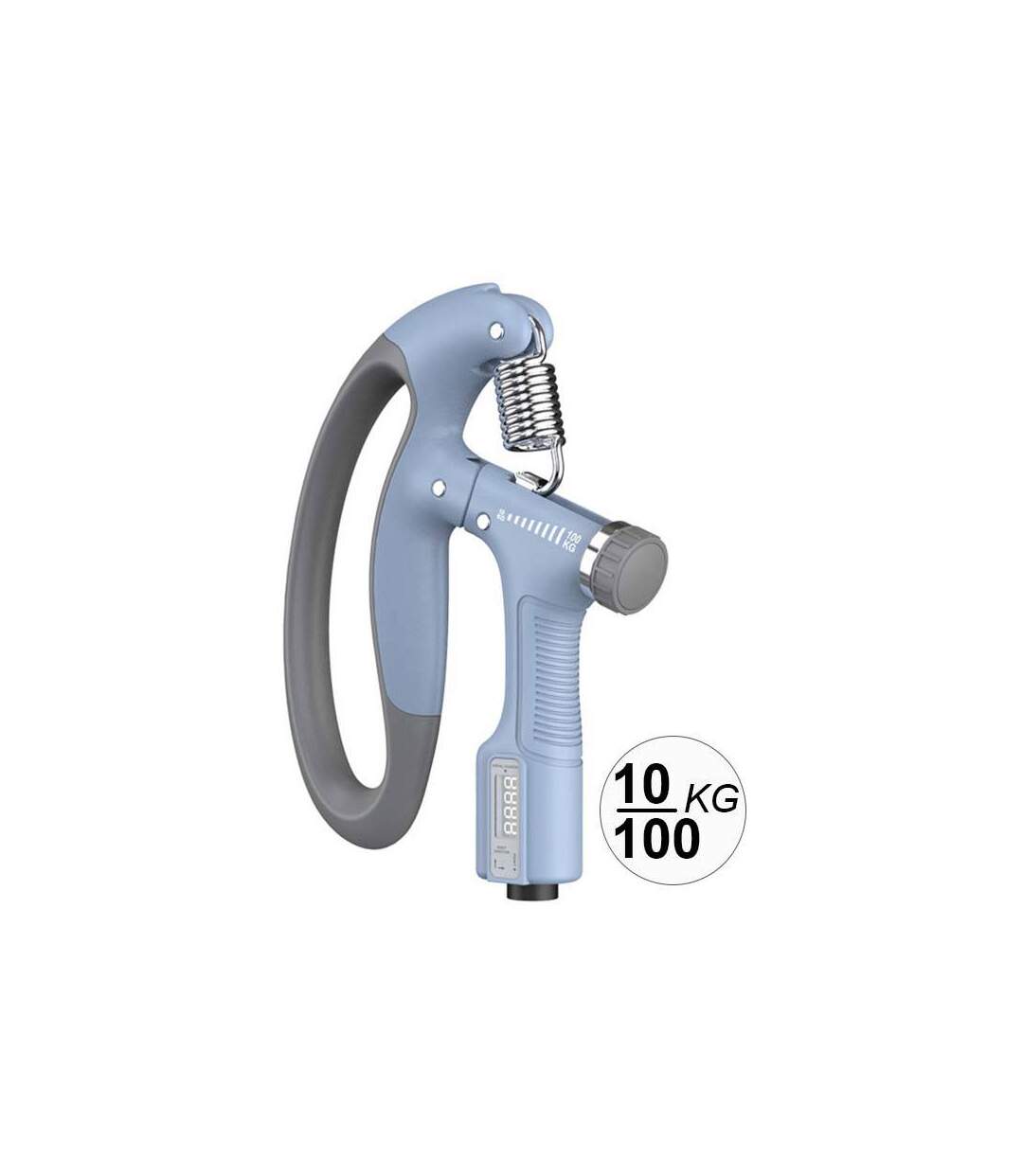 Pince de musculation à résistance réglable de 10 à 100 kgs avec compteur-1