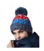 Bonnet Motif/style Tire-bouchon Rouge Bleu Beechfield-1