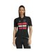 Womens/ladies Ajax Mock Neck Short-sleeved Cycling Jersey Black Adidas-1