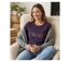 MAYFLOWER SH1060 – Tee-shirt manches longues violet col rond sérigraphié pour un style audacieux-1
