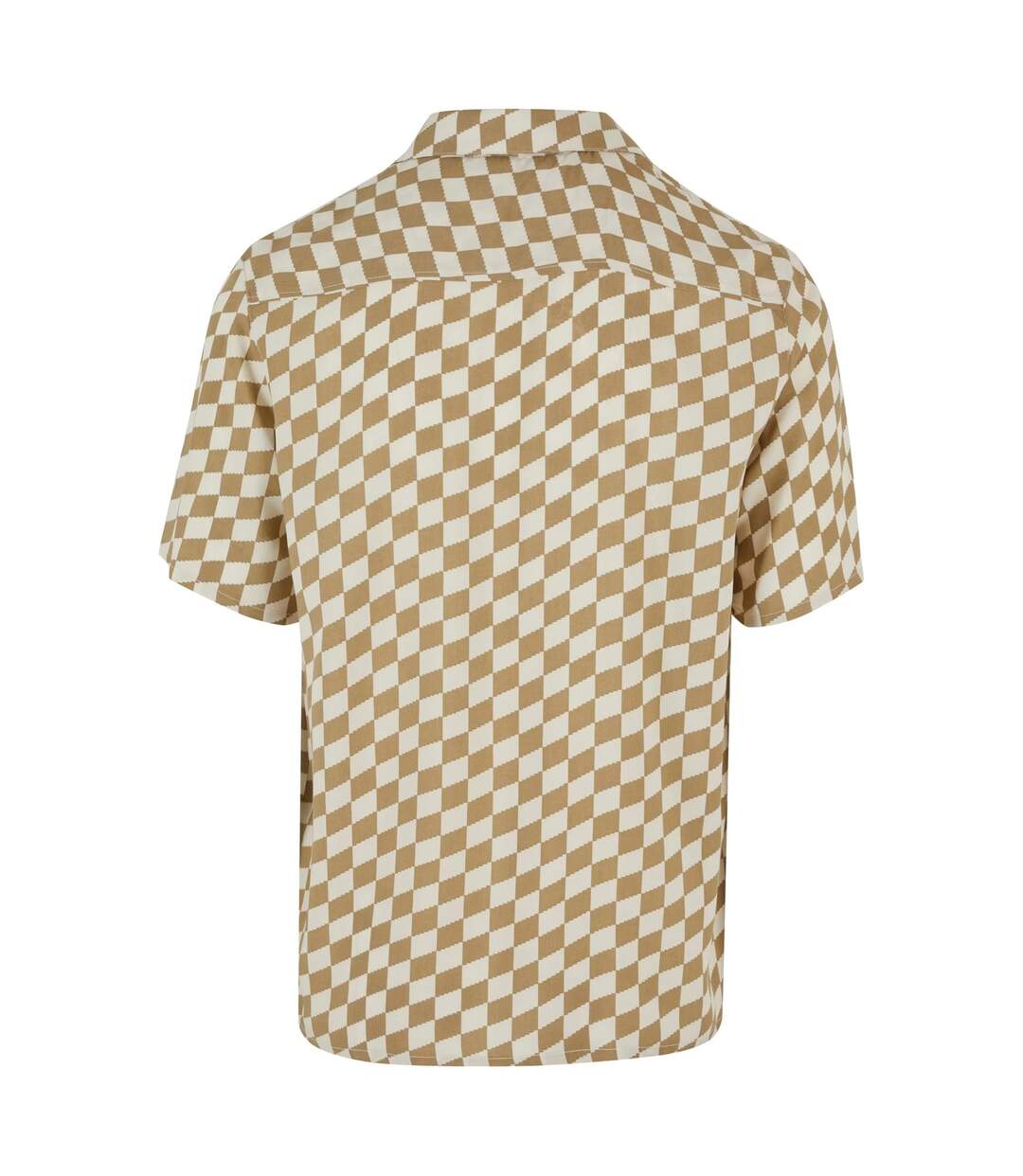 Chemise Motif/style À Carreaux Homme Kaki Urban Classics-2