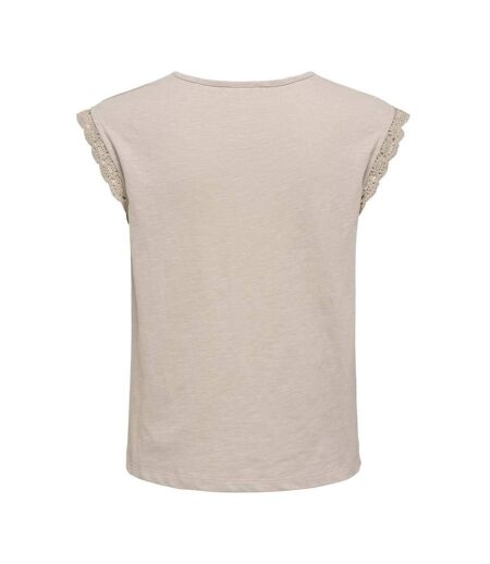 T-Shirt beige femme jdy salva